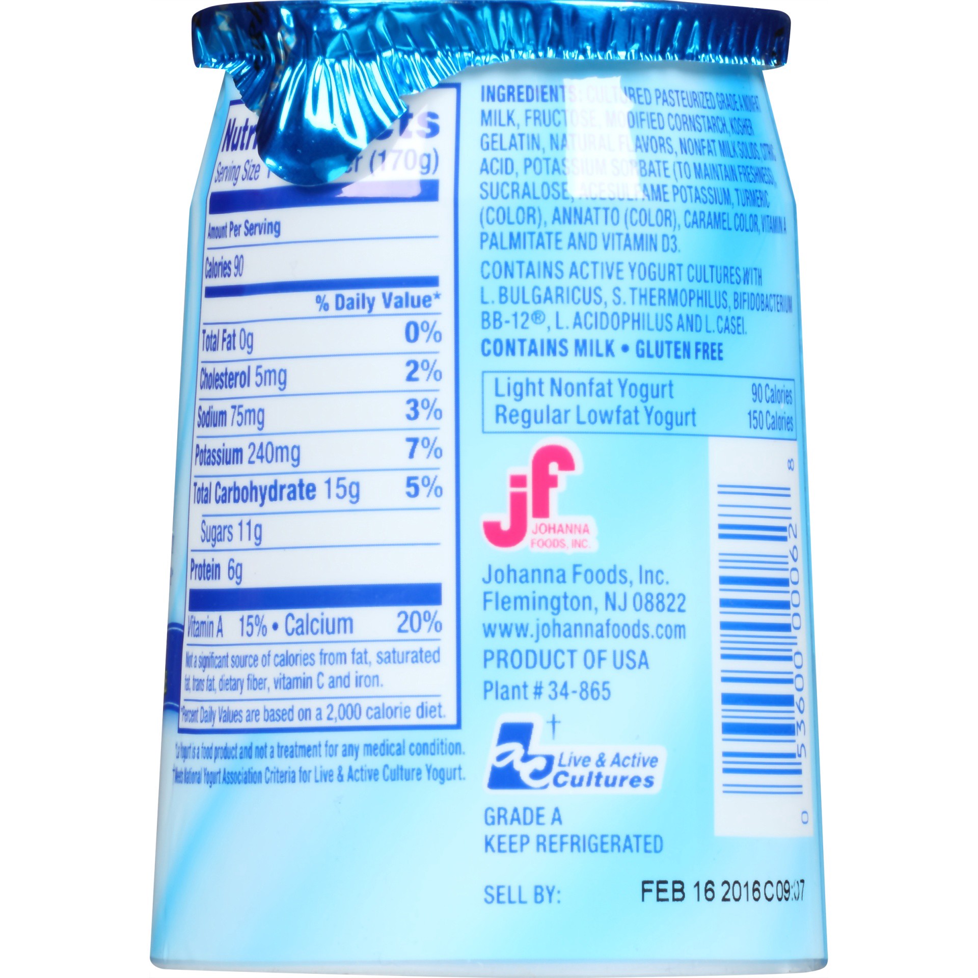 slide 2 of 5, La Yogurt Light Banana Cream Yogurt, 6 oz