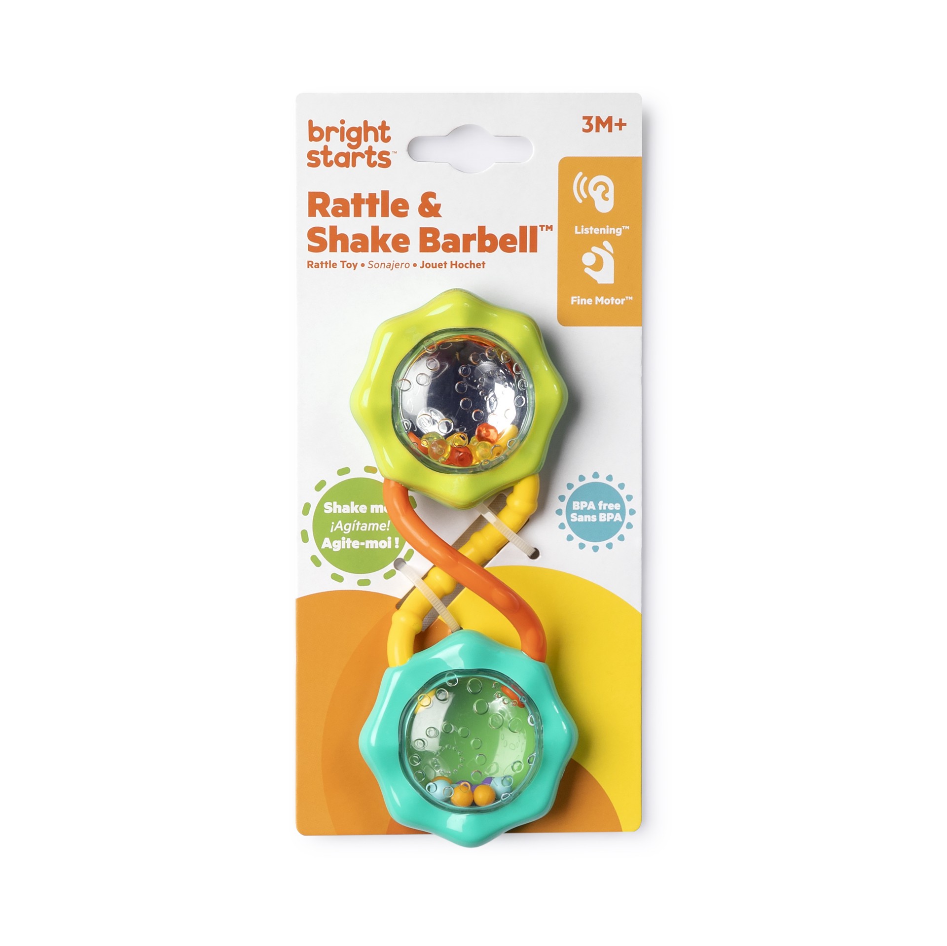 slide 6 of 6, Bright Starts Rattle & Shake Barbell 1 ea, 1 ct