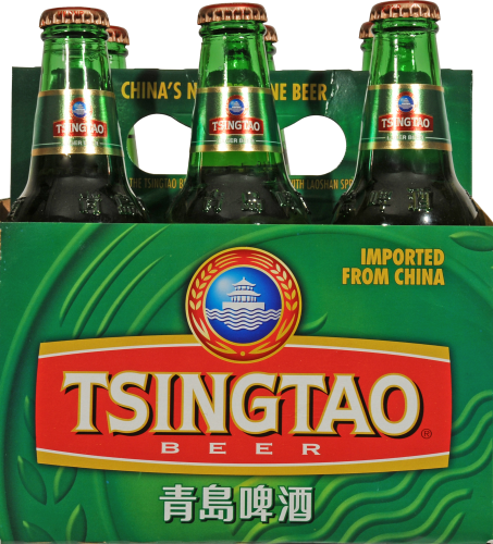 slide 2 of 2, Tsingtao Beer, 6 ct; 12 oz