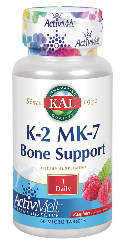 slide 1 of 1, Kal K-2 MK-7 ActivMelt 100mcg, 60 ct