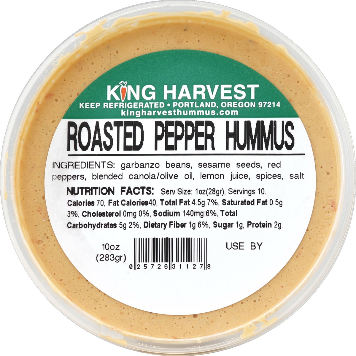 slide 3 of 3, King Harvest Hummus 10 oz, 10 oz