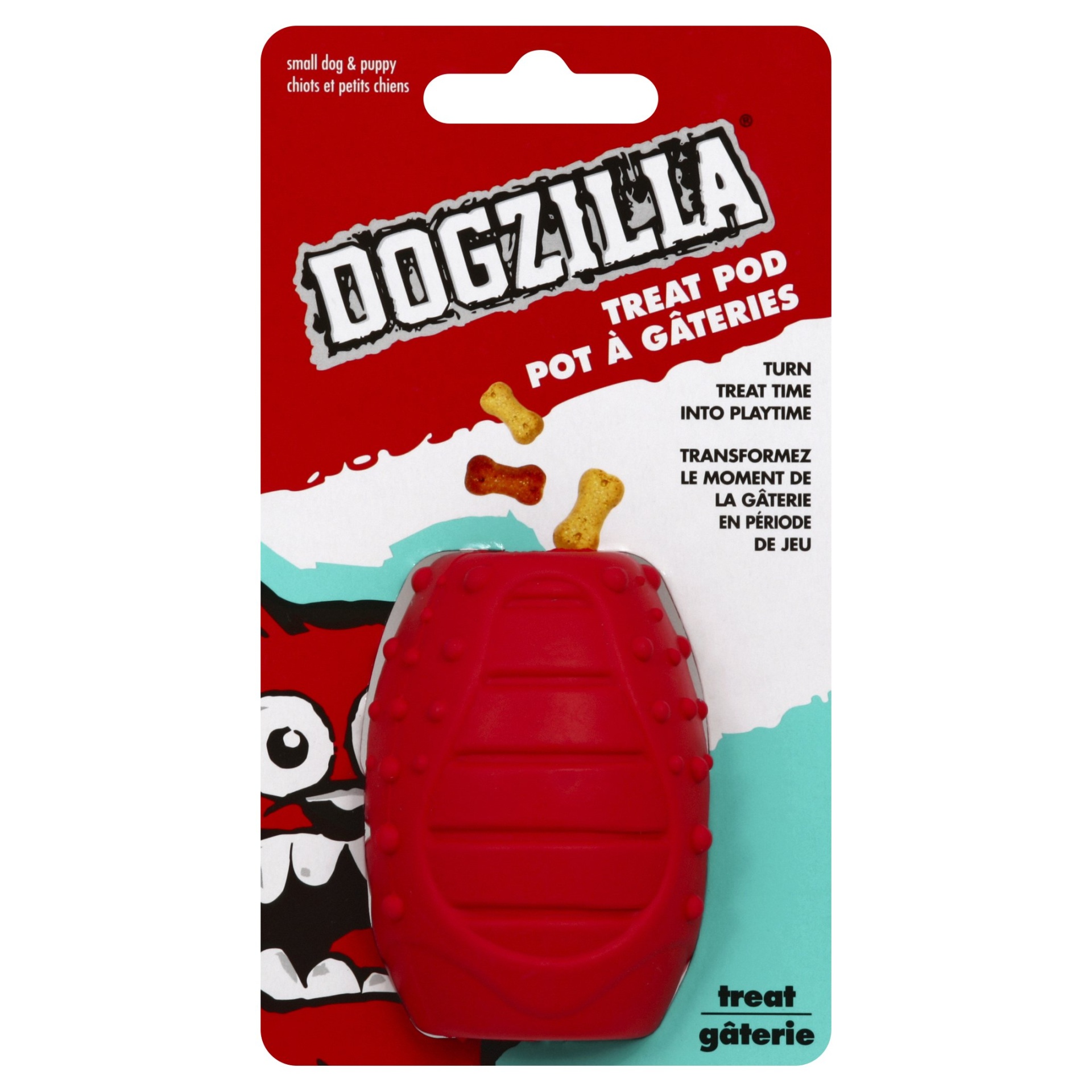 slide 1 of 2, Dogzilla Dog Toy Treat Pod S - 1 EA, 1 ct