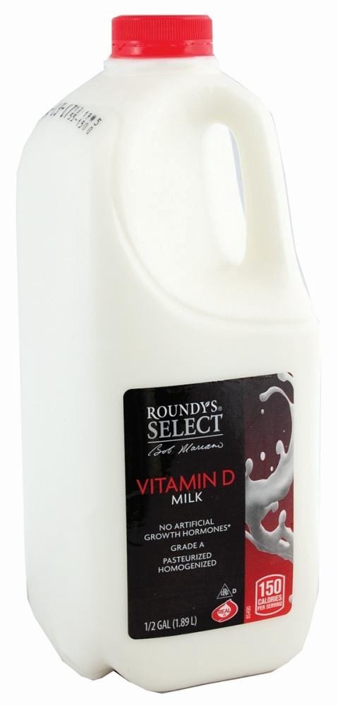 slide 1 of 1, Roundy's Select Vitamin D Whole Milk, 1/2 gal