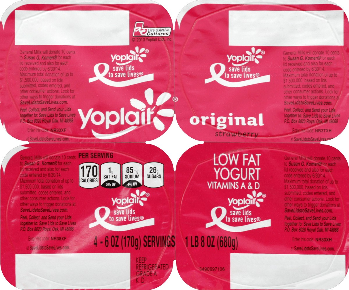 slide 2 of 4, Yoplait Yogurt - 4 ct, 4 ct