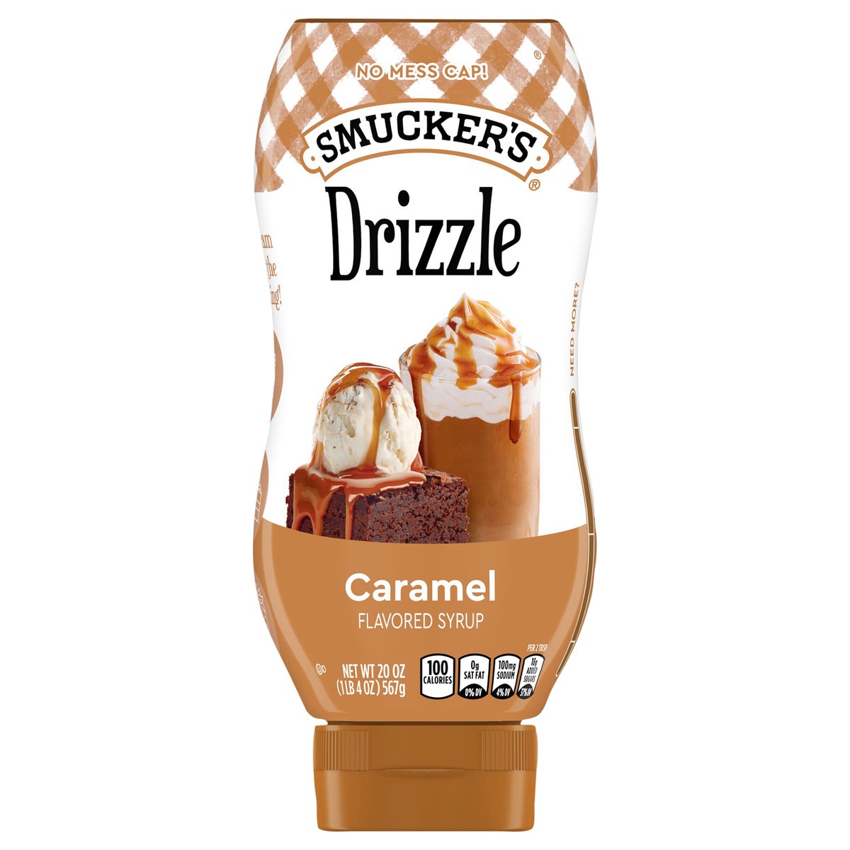slide 1 of 7, Smucker's Smucker’s Drizzle Caramel Flavored Syrup, 20 Oz. Squeeze Bottle, 20 oz