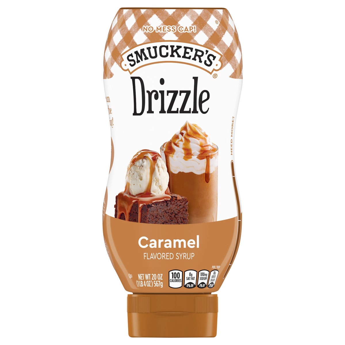 slide 1 of 7, Smucker's Smucker’s Drizzle Caramel Flavored Syrup, 20 Oz. Squeeze Bottle, 20 oz