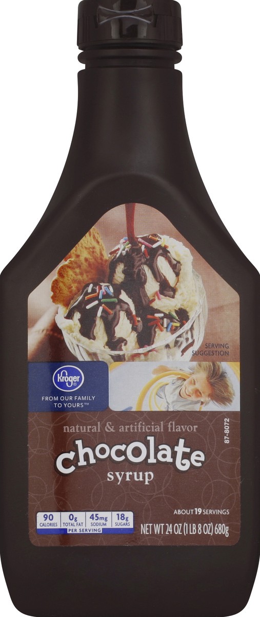 slide 5 of 6, Kroger Chocolate Flavored Syrup, 24 oz