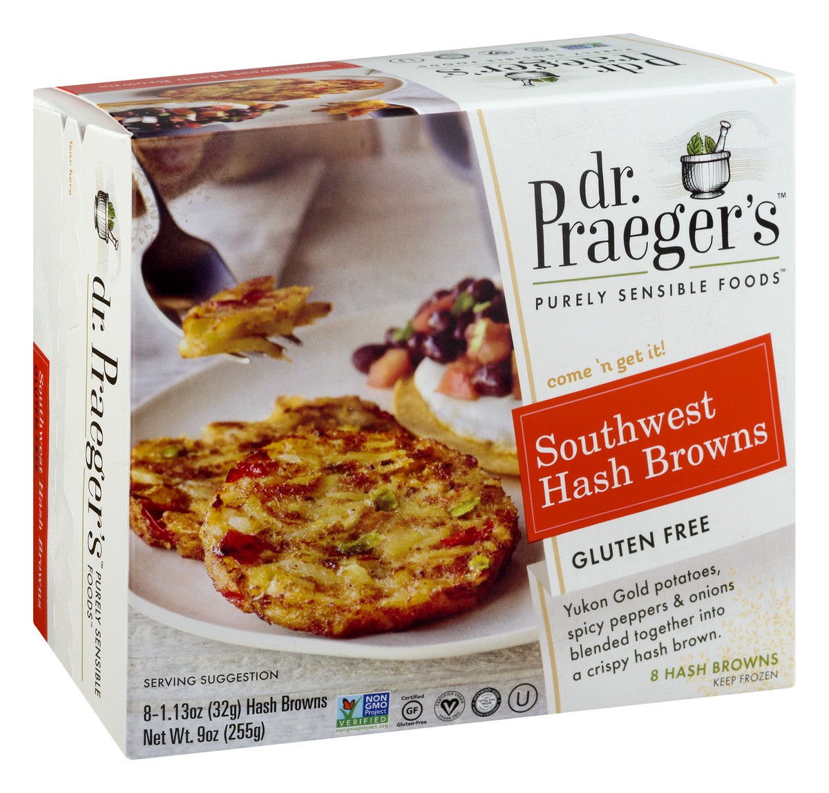 slide 4 of 11, Dr. Praeger's Gluten Free Southwest Hash Browns 8 ea, 8 ct