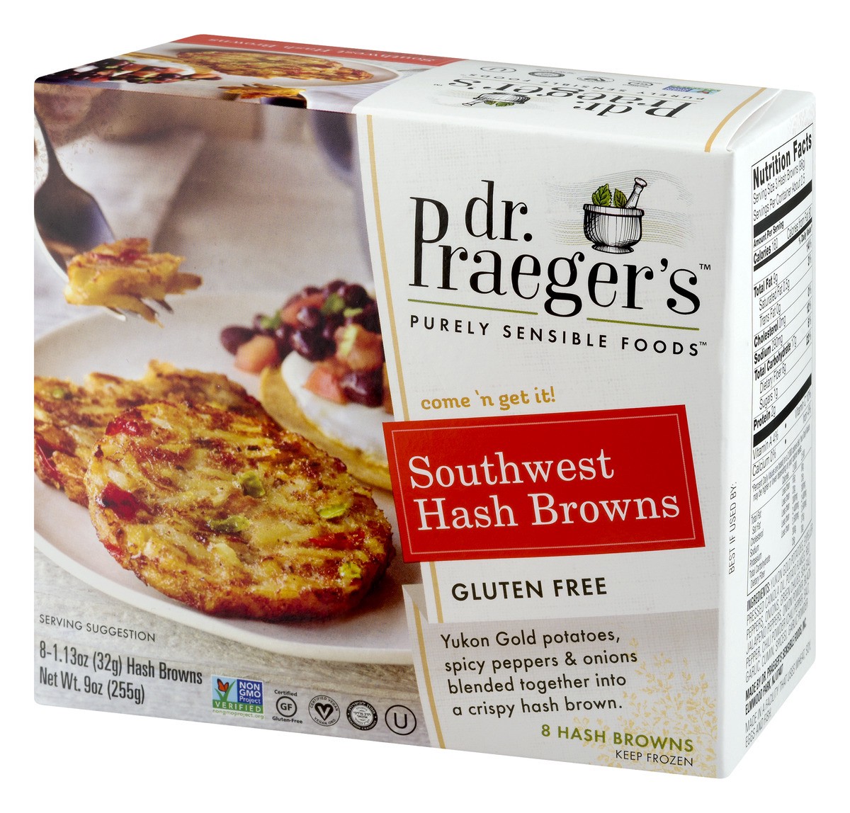 slide 3 of 11, Dr. Praeger's Gluten Free Southwest Hash Browns 8 ea, 8 ct