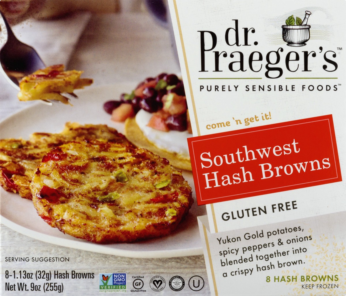 slide 2 of 11, Dr. Praeger's Gluten Free Southwest Hash Browns 8 ea, 8 ct