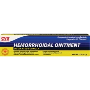slide 1 of 1, CVS Health Hemorrhoidal Ointment, 2 oz; 57 gram