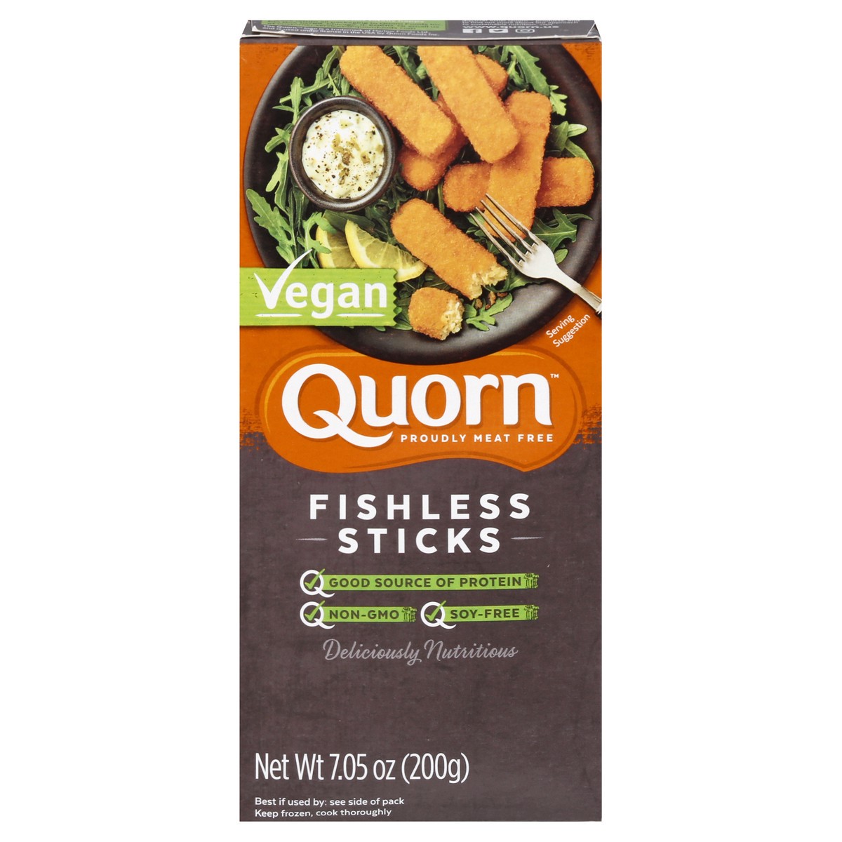 slide 1 of 12, Quorn Vegan Fishless Sticks 10 ea, 7.05 oz