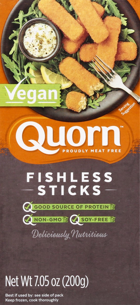 slide 12 of 12, Quorn Vegan Fishless Sticks 10 ea, 7.05 oz