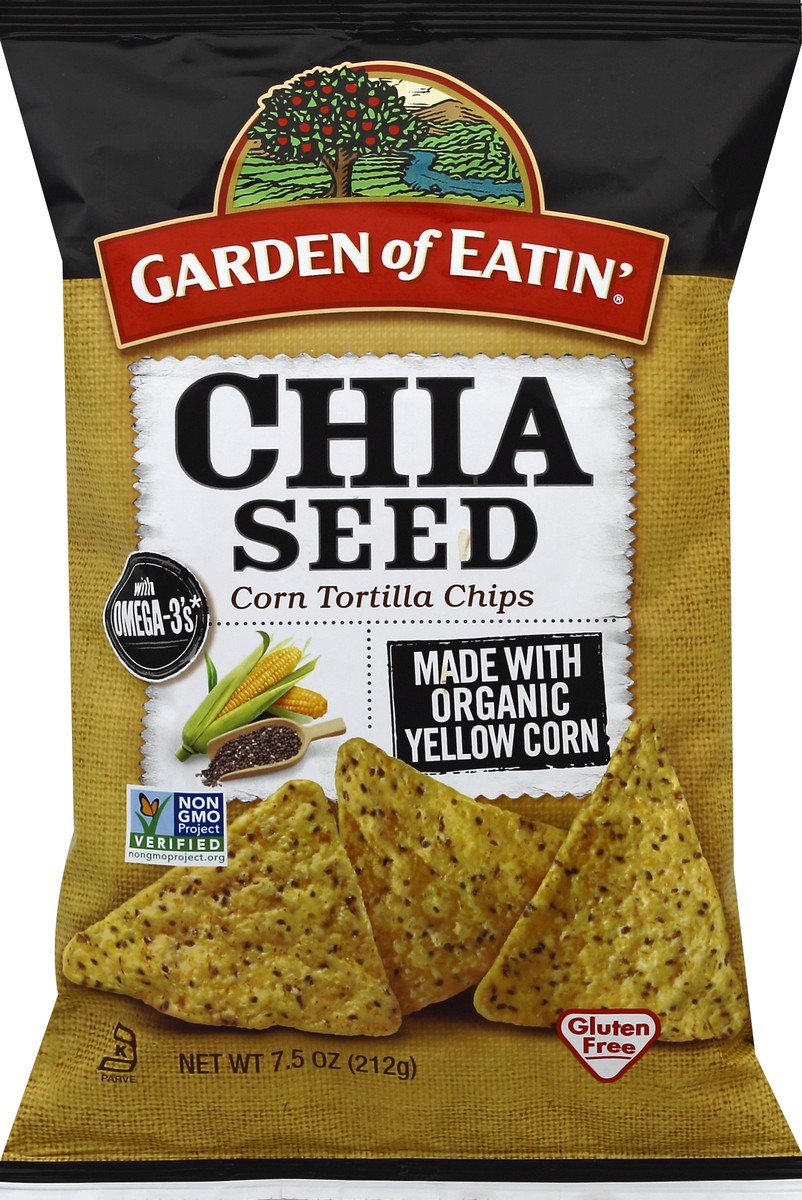 slide 5 of 6, Garden of Eatin' Tortilla Chips Chia Seed Corn, 7.5 oz