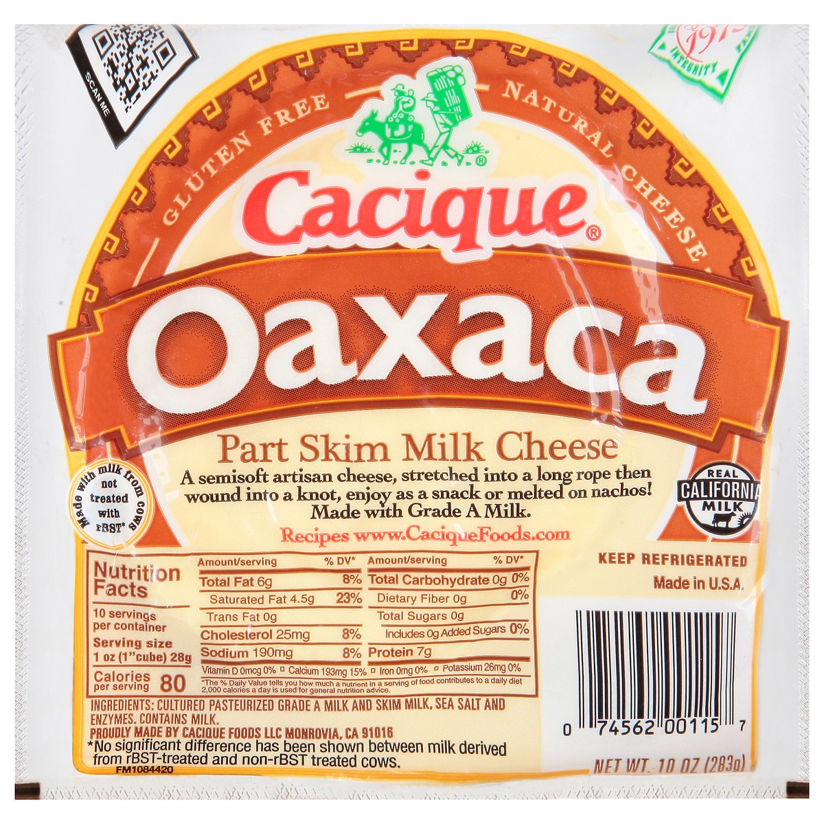slide 1 of 9, Cacique Oaxaca Cheese, 10 oz