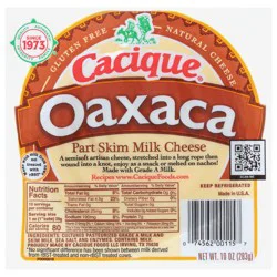 Cacique Oaxaca Part Skim Milk Cheese 10 oz
