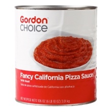 slide 1 of 1, Gordon Choice Pizza Sauce With Basil, 106 oz