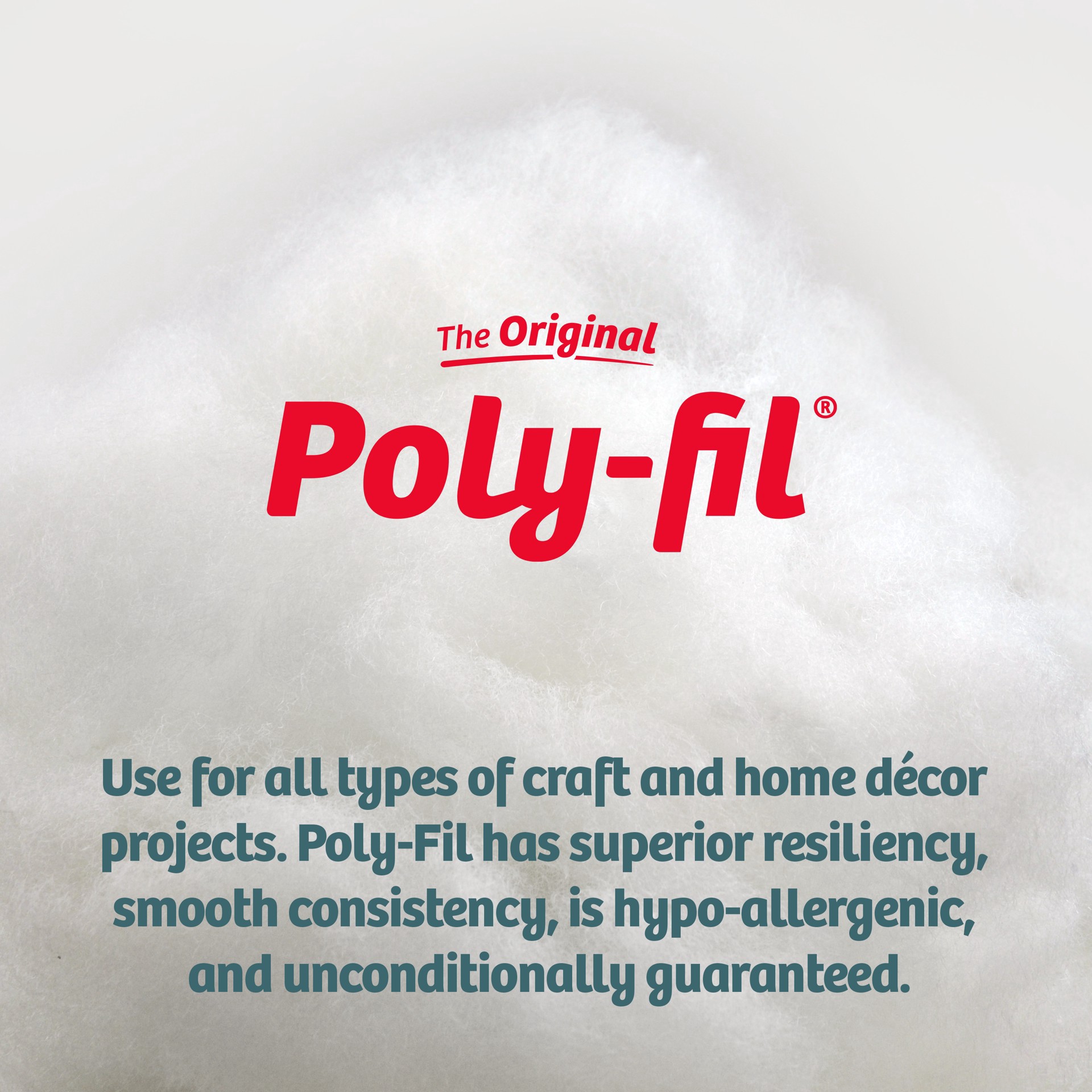 slide 6 of 6, The Original Poly-Fil Premium Polyester Fiber Fill Box, 20lb., 20 lb