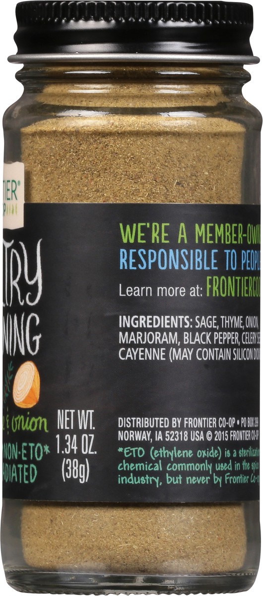 slide 5 of 12, Frontier Co-Op Poultry Seasoning with Sage, Thyme & Onion 1.34 oz, 1.44 oz