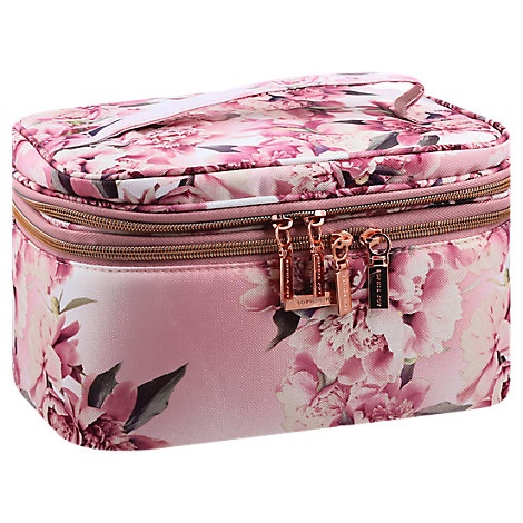 slide 1 of 1, Allegro Sophia Joy Cosmetic Train Case Double Zip Floral - Each, 1 ct