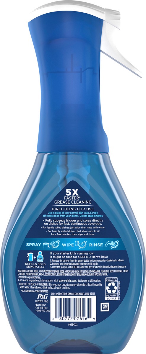 slide 2 of 3, Dawn Platinum Powerwash Dish Spray, Dish Soap, Lavender Scent Starter Kit, 16oz, 1 pint