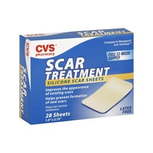 slide 1 of 1, CVS Pharmacy Scar Treatment Silicone Sheets, 1 ct