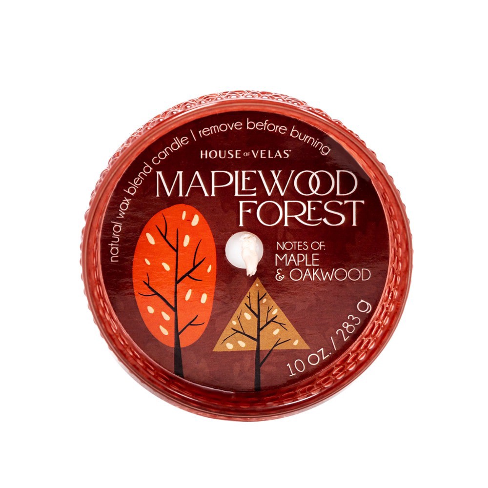 slide 4 of 4, House of Velas Harvest Jar Candle Maplewood Forest, 10 oz