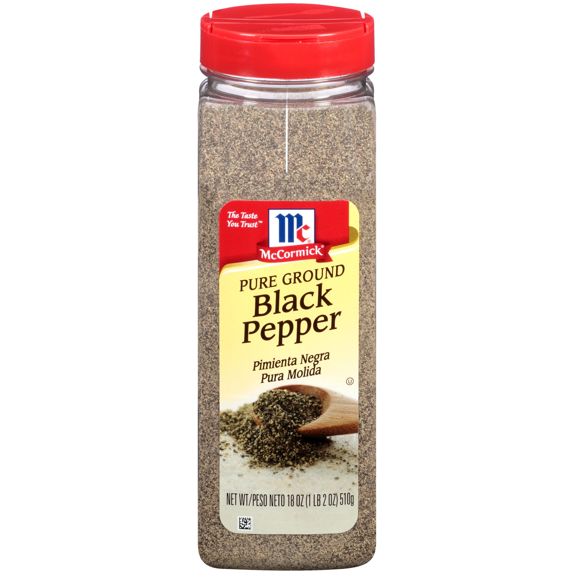 slide 1 of 1, McCormick Ground Black Pepper, 18 oz