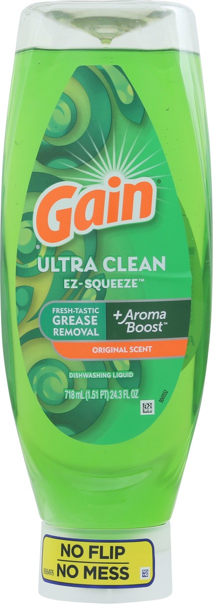 slide 9 of 9, Gain EZ-Squeeze Dishwashing Liquid Dish Soap, Original Scent, 24.3 fl oz