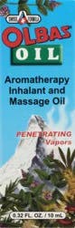 Olba's Inhalant and Massage Oil 0.32 oz