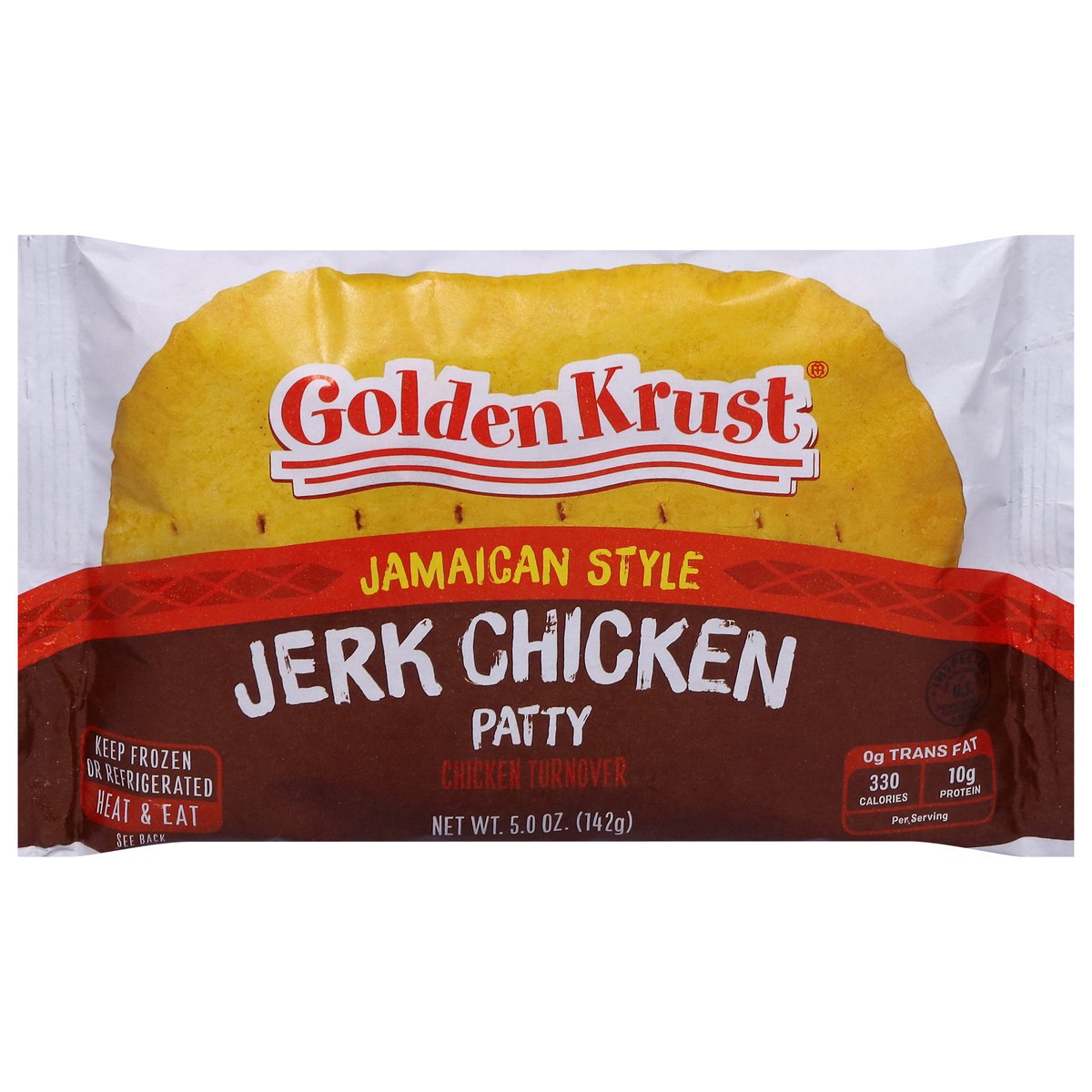 slide 1 of 13, Golden Krust Jamaican Style Jerk Chicken Patty 5.0 oz, 5 oz