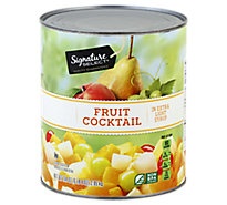 slide 1 of 1, Signature Select Fruit Cocktail In Extra Light Syrup, 104 oz