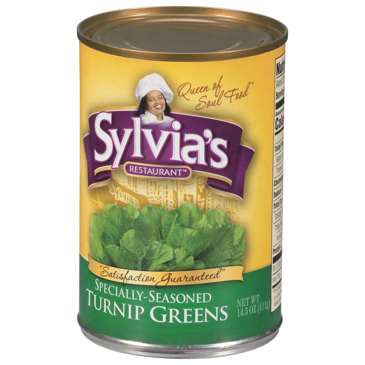 slide 4 of 9, Sylvia's Turnip Greens, 14 oz