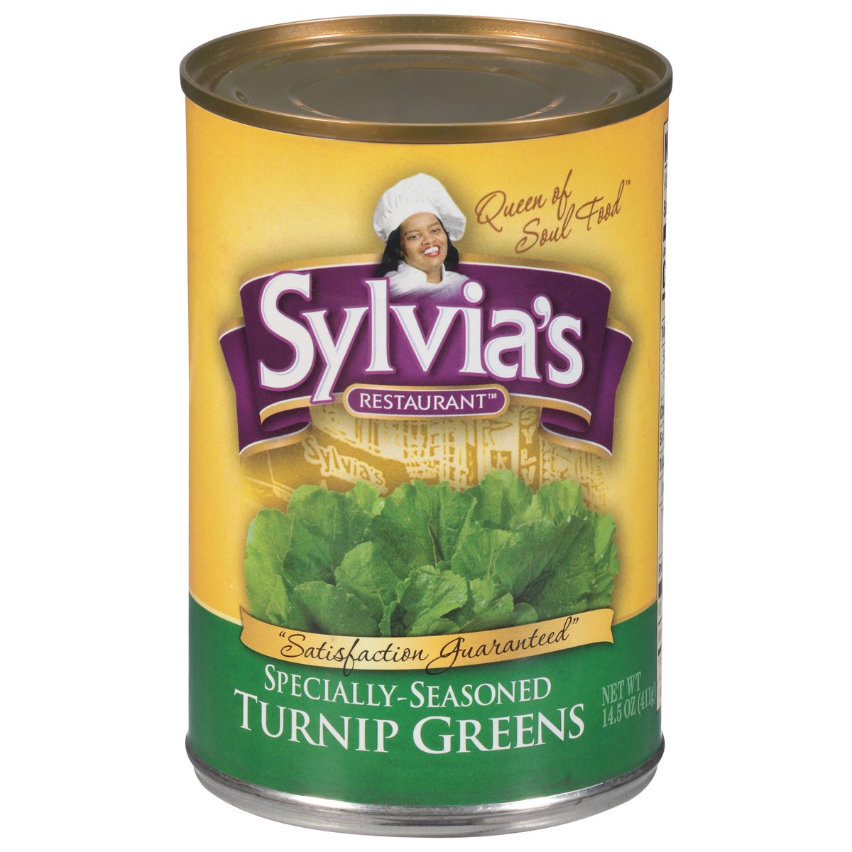 slide 1 of 9, Sylvia's Turnip Greens, 14 oz