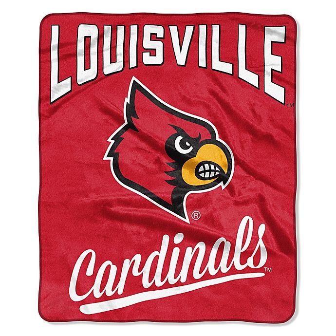 slide 1 of 1, NCAA University of Louisville Raschel Throw Blanket, 1 ct