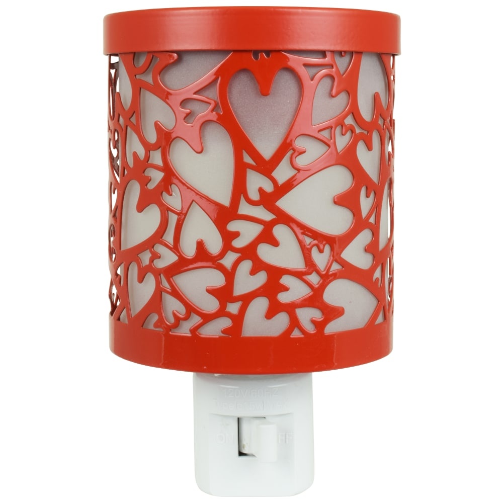 slide 1 of 1, Tuscany Candle Metal Heart Outlet Warmer - Red, 1 ct