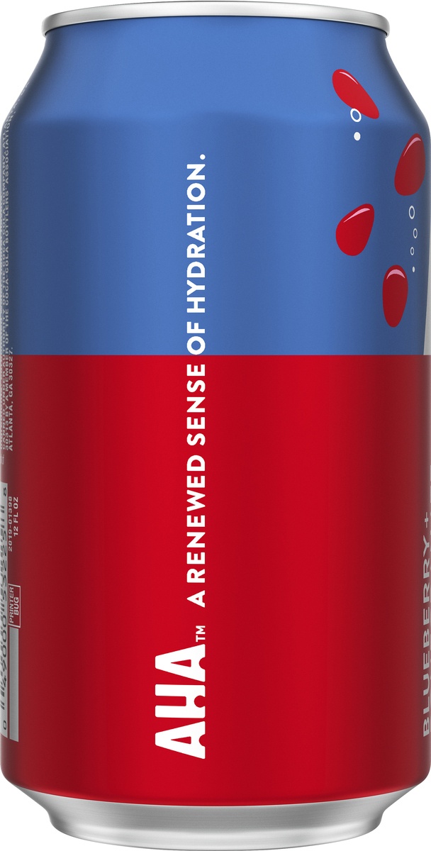slide 5 of 8, AHA Blueberry Pomegranate Sparkling Water, 12 fl oz