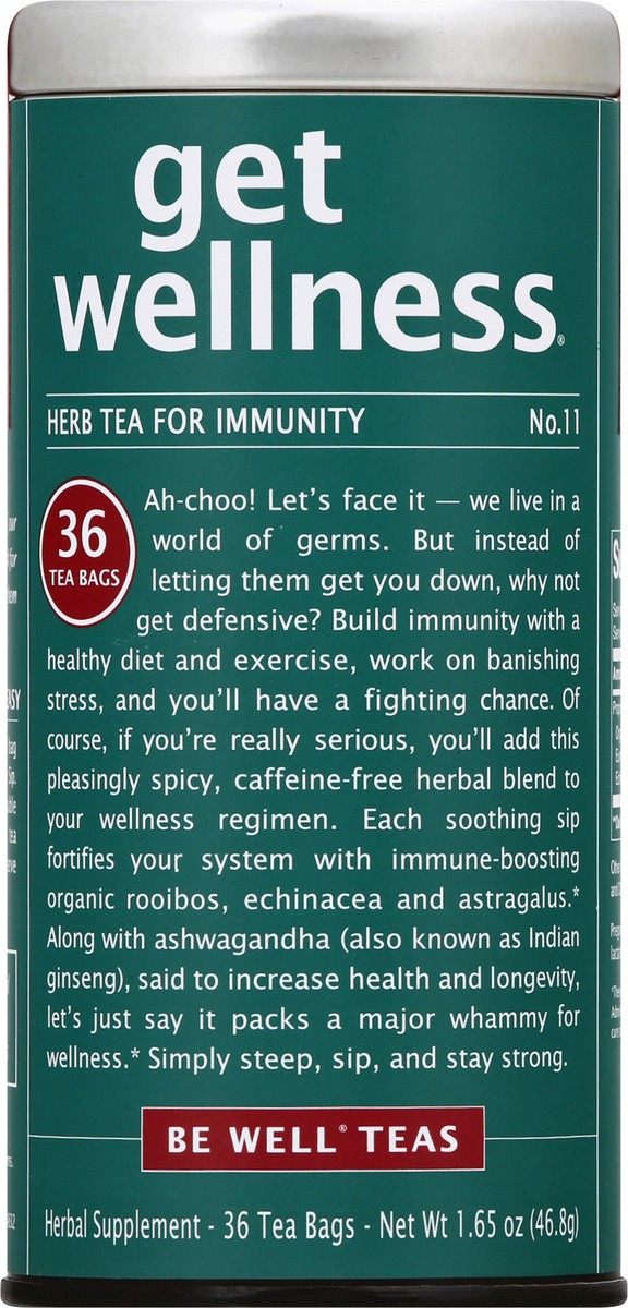 slide 11 of 12, Be Well Teas Be Well Bags Get Wellness Herb Tea - 36 ct, 36 ct