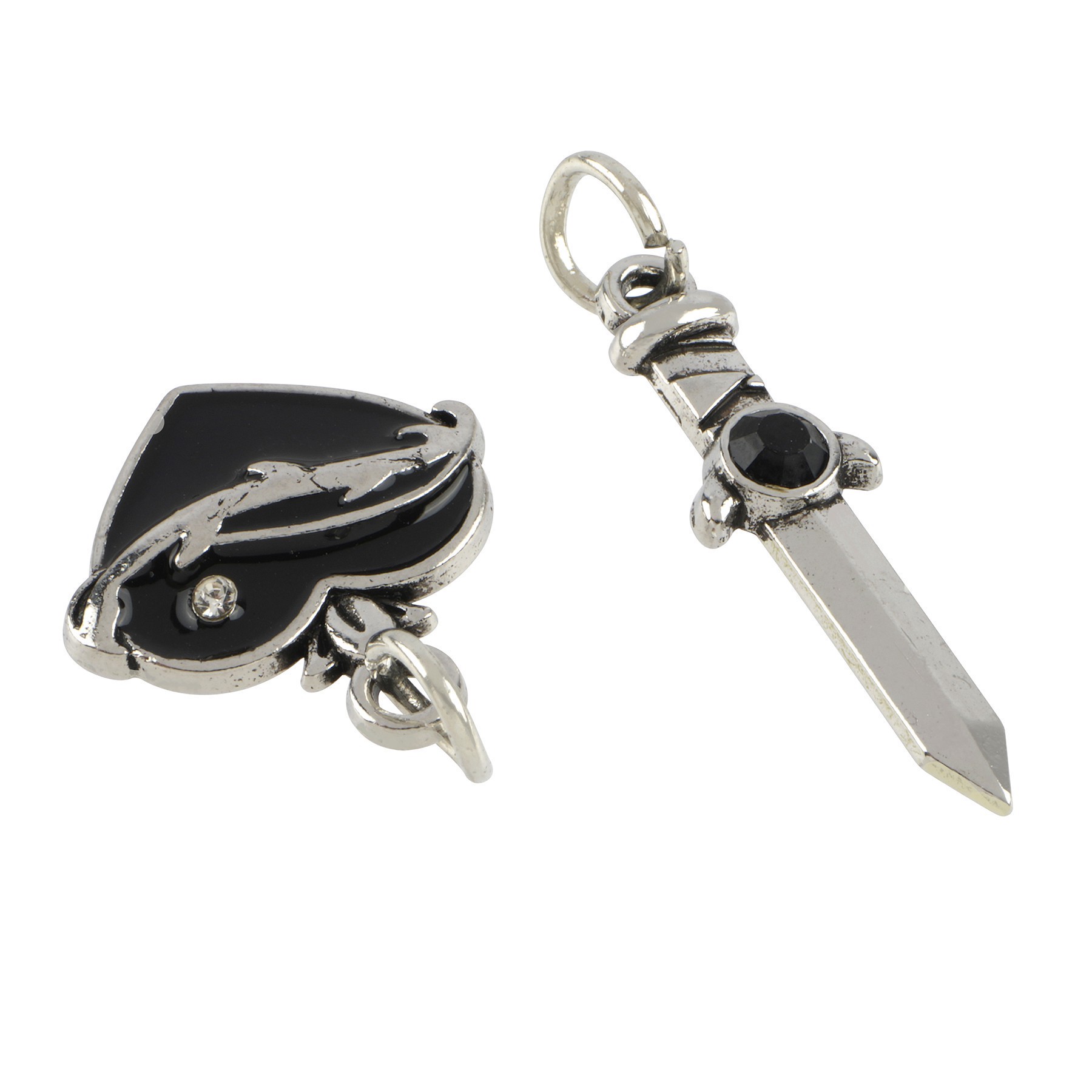 slide 2 of 2, Found Objects Skull Charm Set By Bead Landing, 4 charms