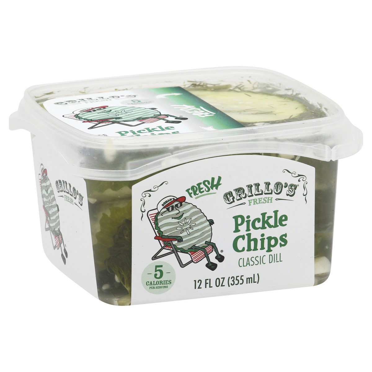 slide 2 of 13, Grillo's Pickles Pickle Chips, 12 fl oz