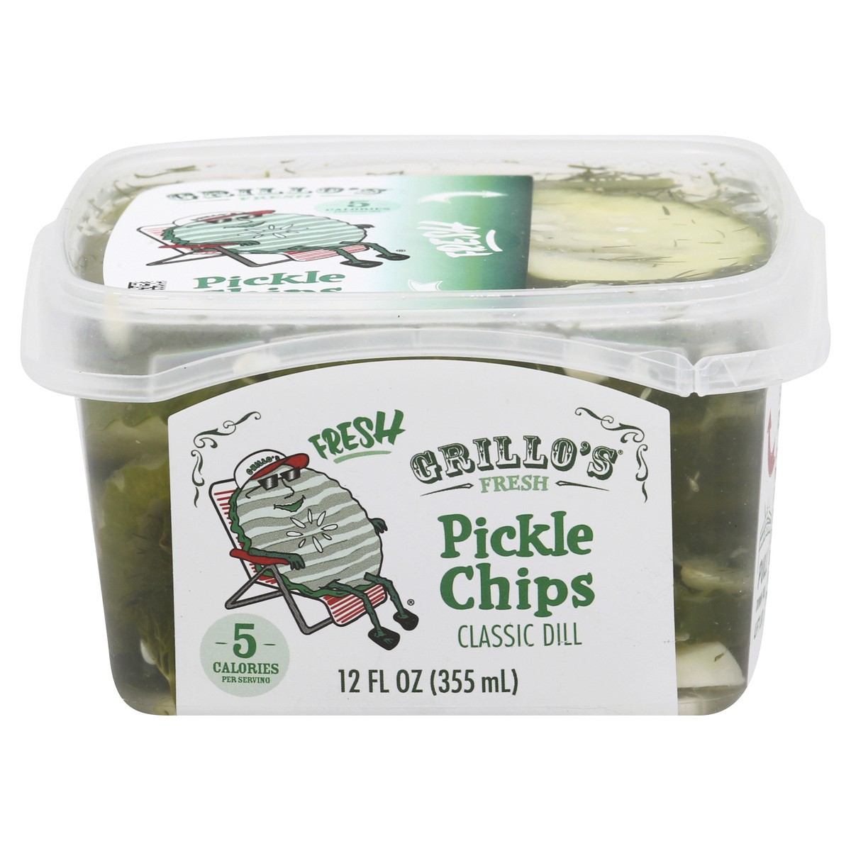 slide 1 of 13, Grillo's Pickles Pickle Chips, 12 fl oz