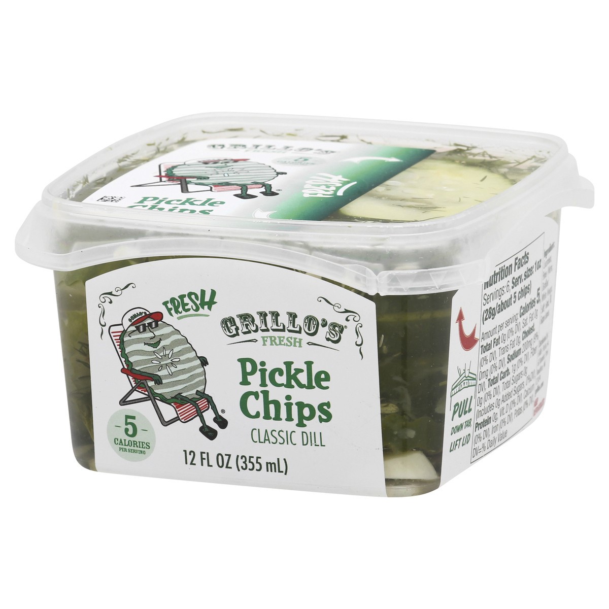 slide 10 of 13, Grillo's Pickles Pickle Chips, 12 fl oz