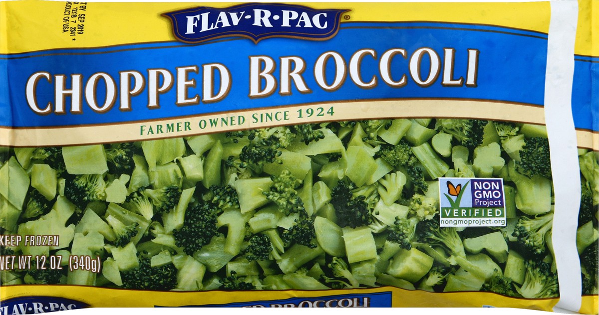 slide 3 of 6, Flav-R-Pac Chopped Broccoli, 12 oz