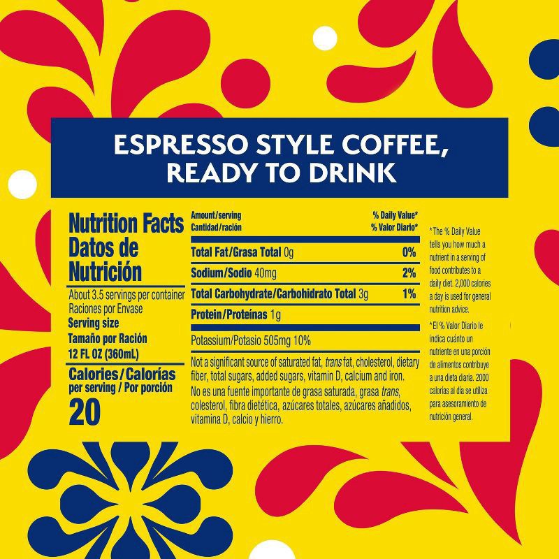 slide 4 of 7, Café Bustelo Unsweetened Espresso-Style Iced Coffee - 40 fl oz, 40 fl oz