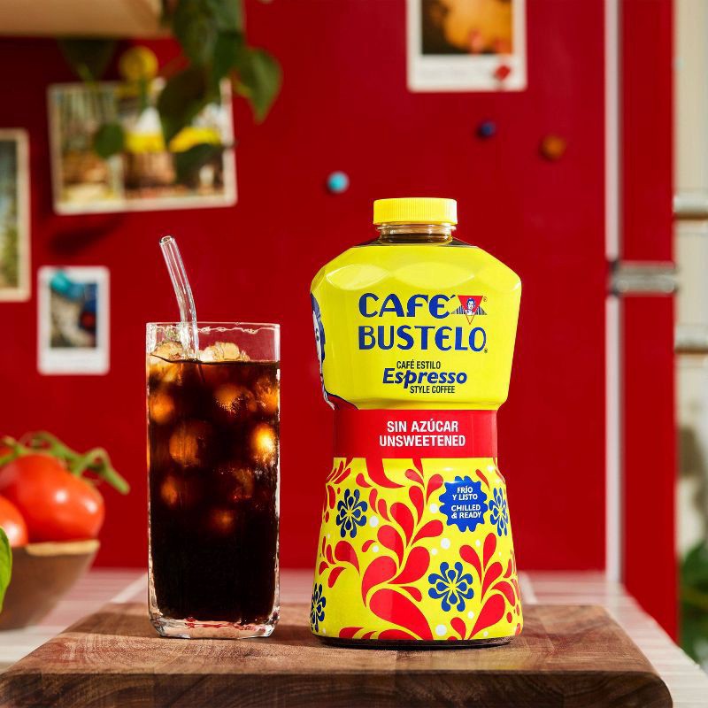 slide 5 of 7, Café Bustelo Unsweetened Espresso-Style Iced Coffee - 40 fl oz, 40 fl oz