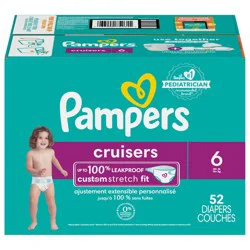 Pampers Cruisers Diapers Size 6 52 Count