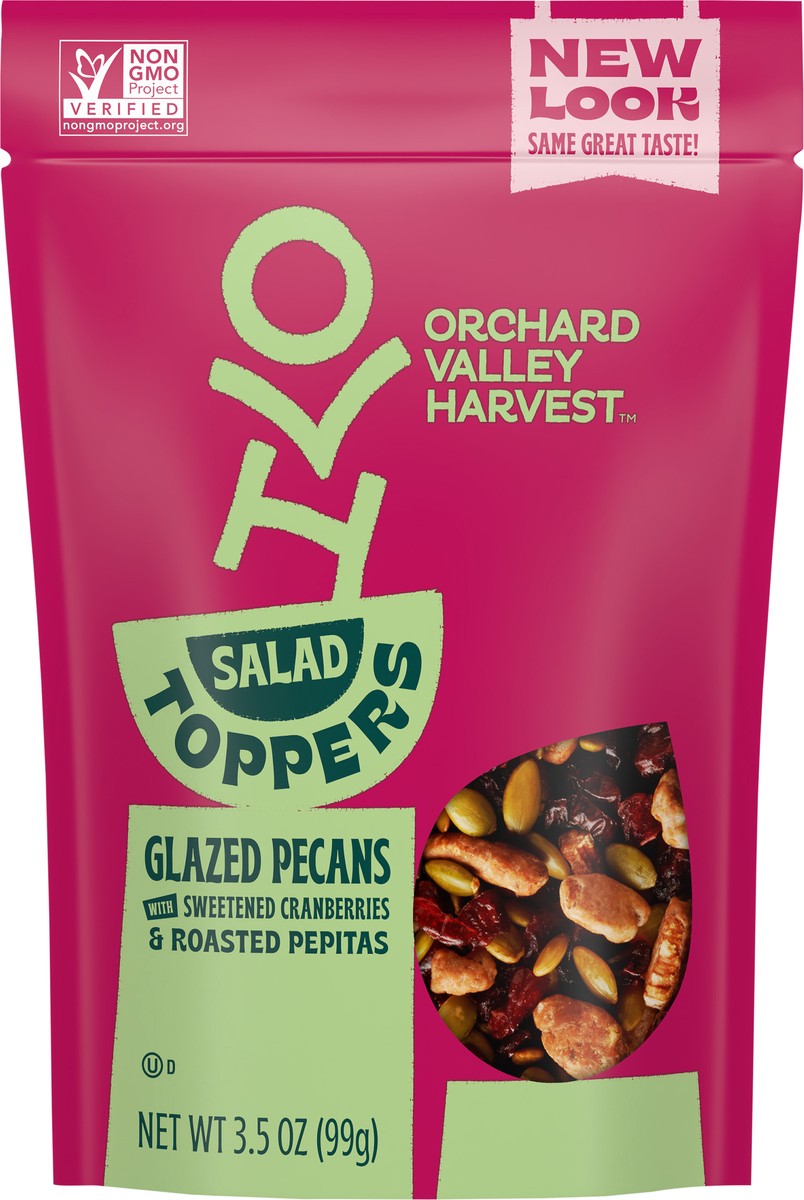 slide 5 of 9, Orchard Valley Harvest Glazed Pecans Salad Toppers 3.5 oz, 3.5 oz