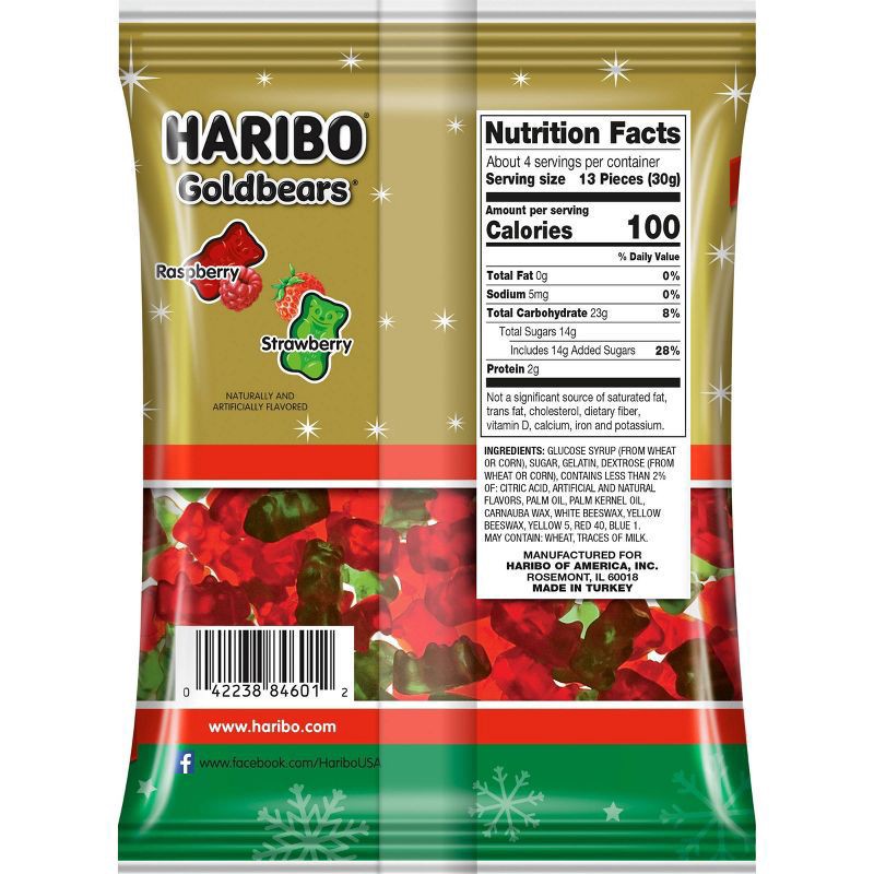 slide 2 of 3, Haribo, Holiday Edition Goldbears, 4 Oz, 4 oz