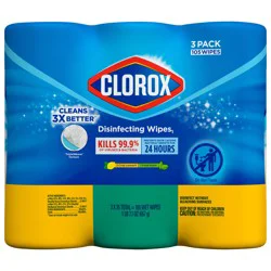 Clorox Disinfecting Wipes Value Pack, Cleaning Wipes, 35 Count Each, Pack of 3 (30112) (Package May Vary)