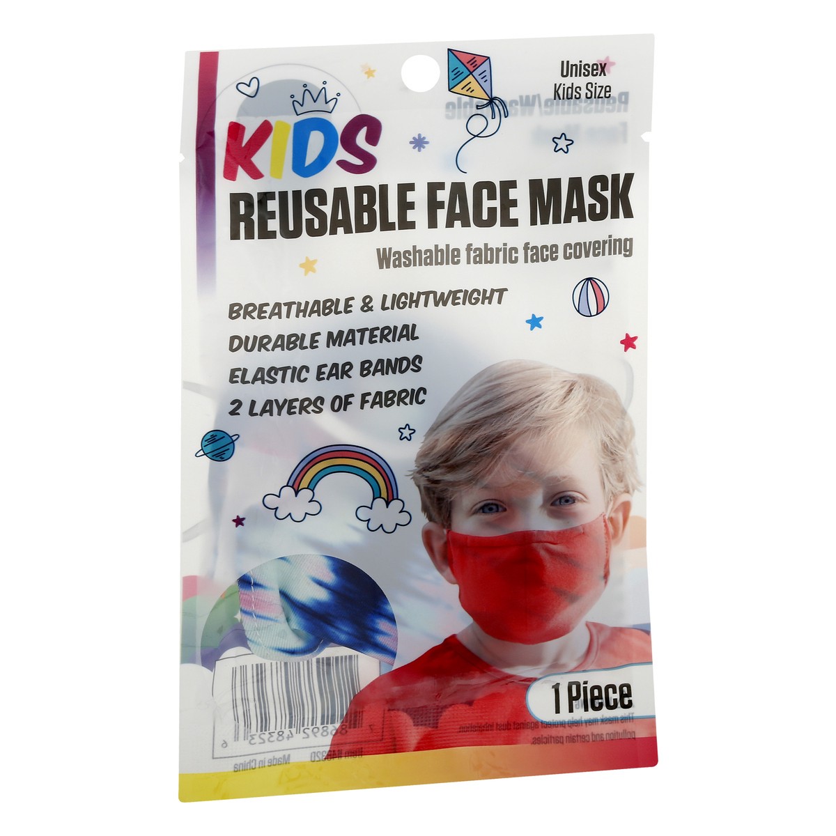 slide 3 of 11, Face Mask Reusable Kids Size Face Mask 1 ea, 1 ea